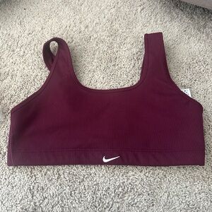 Nike Maroon sports bra size large